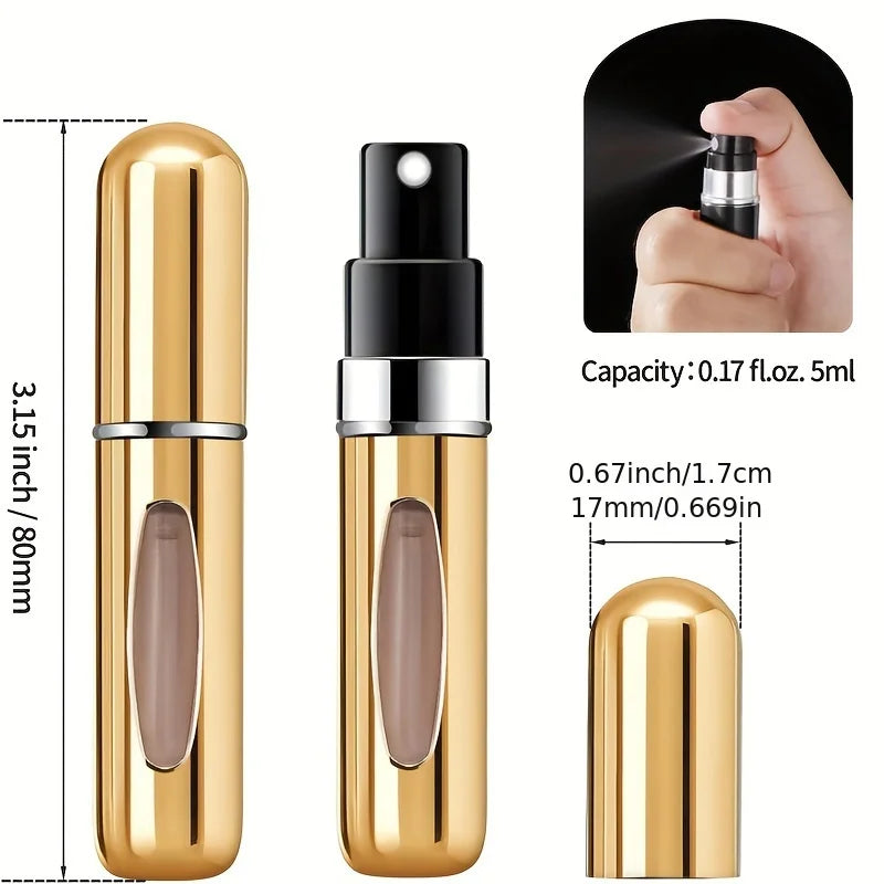 Frasco Carregável de Perfume - 5ml - Metal