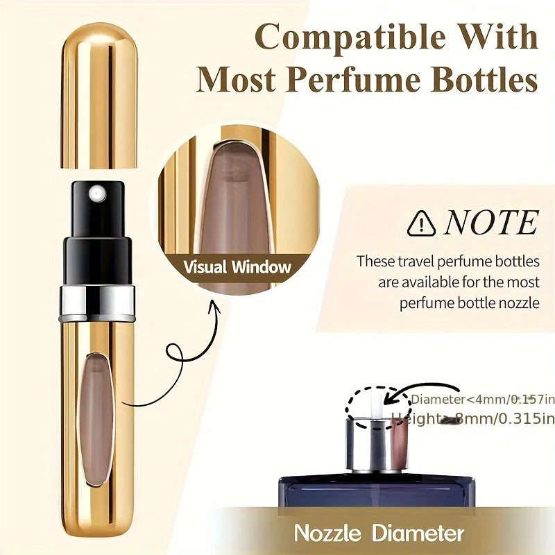 Frasco Carregável de Perfume - 5ml - Metal